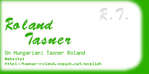 roland tasner business card